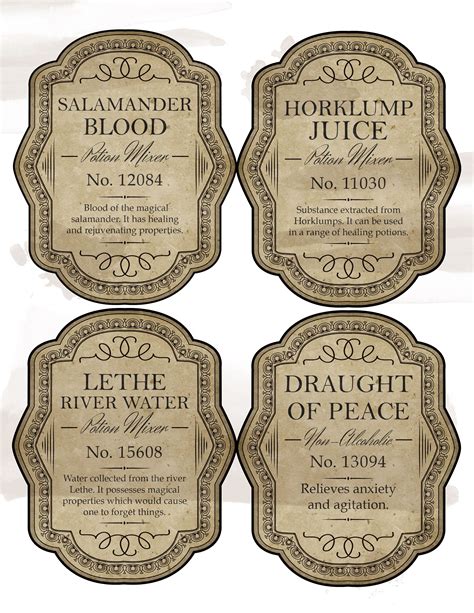 potion bottle labels free printable|free printable potion labels.